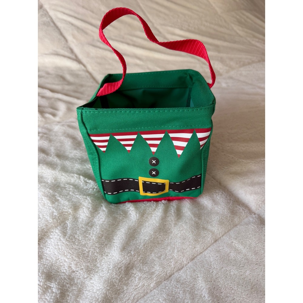Thirty-One Littles Carry-All Caddy Green Elf Holiday Christmas Gift Tote Bag